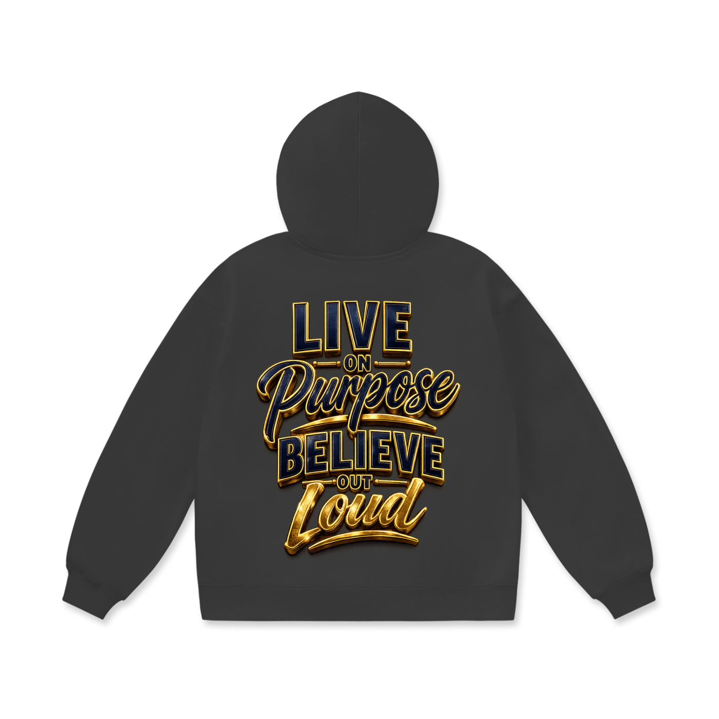 "Purpose" Oversize Heavyweight Fleece Hoodie