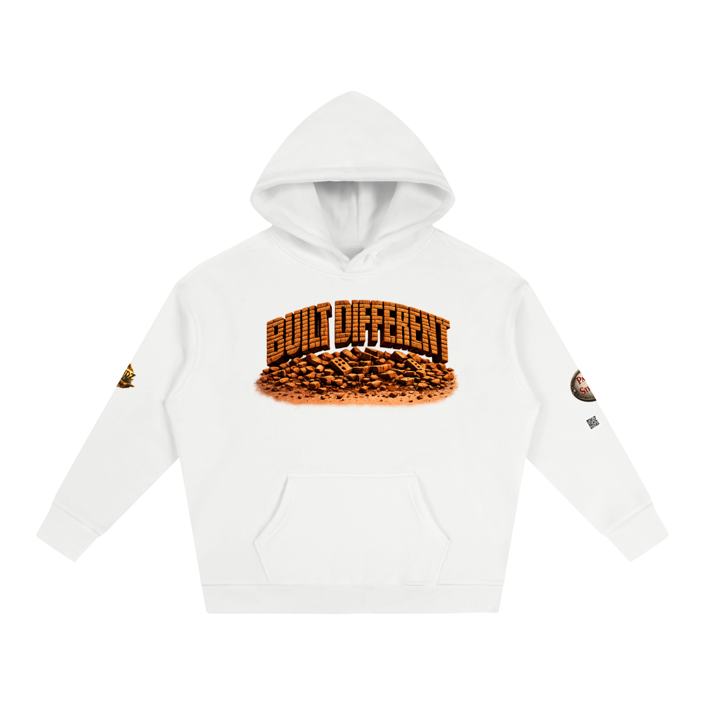 "Built Different" Oversize Fleeced Hoodie