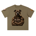 "Big Dawgs" Heavyweight Drop Shoulder Cotton T-Shirt