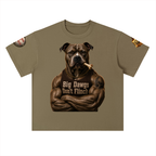 "Big Dawgs" Heavyweight Drop Shoulder Cotton T-Shirt