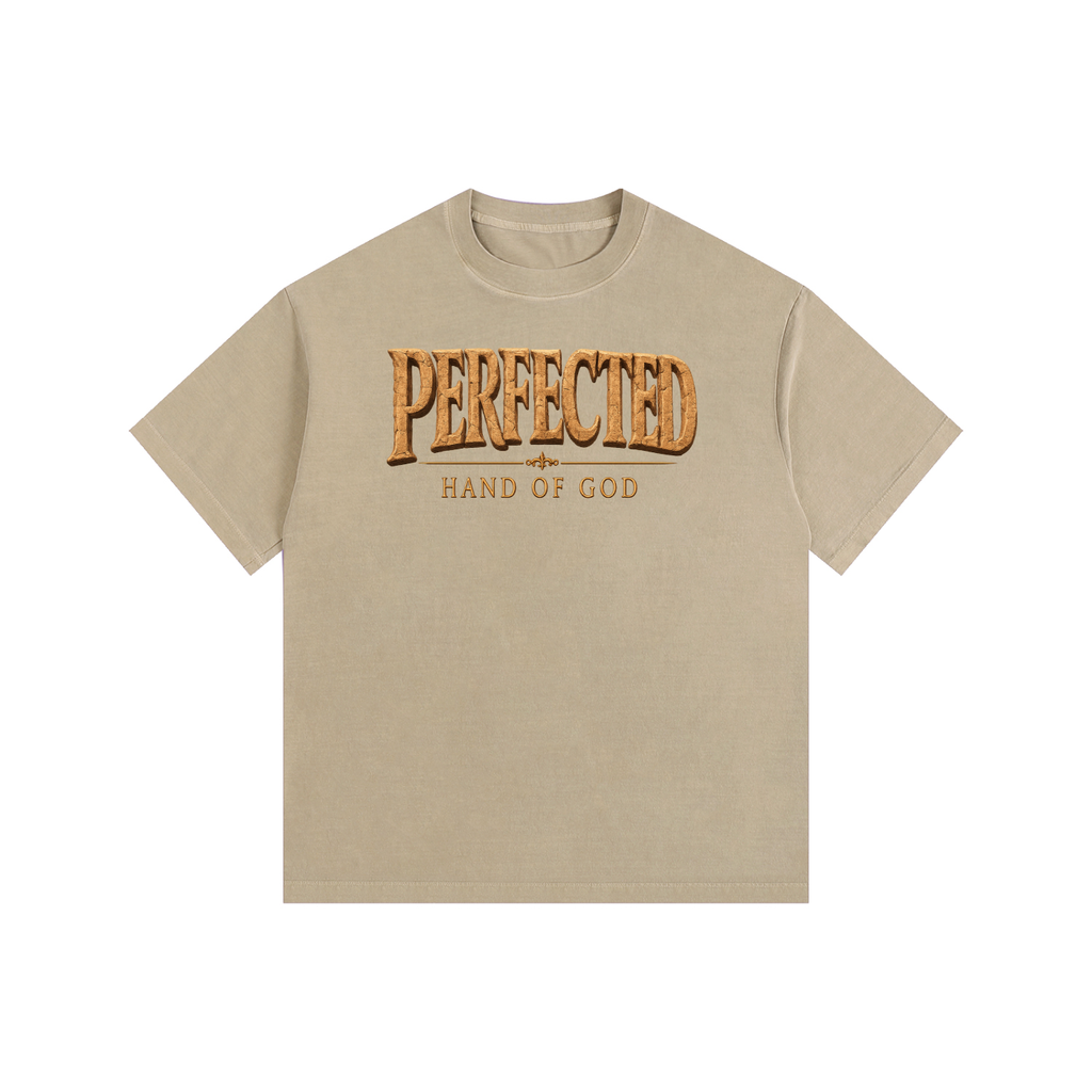 Perfected" Vintage Washed Oversized Cotton T-Shirt
