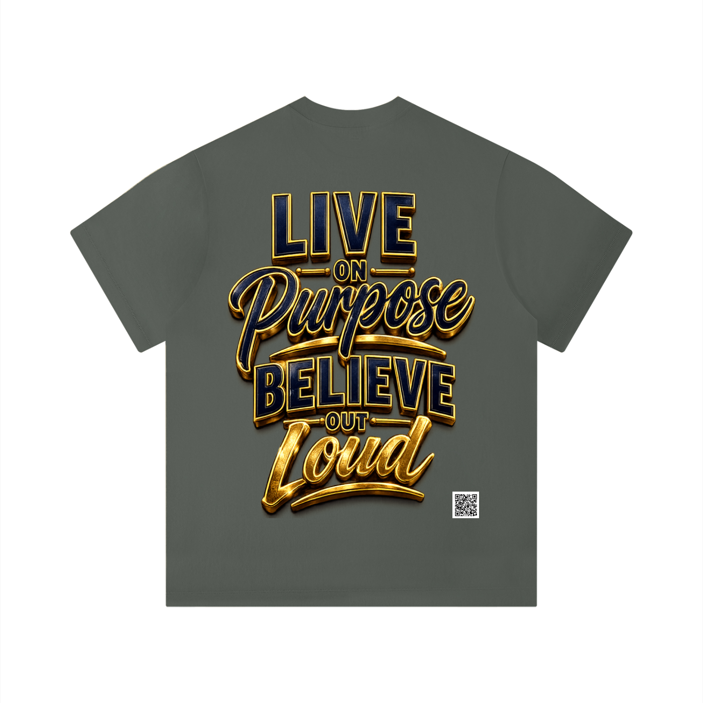 "Purpose" Unisex Solid Color Regular Fit T-Shirt