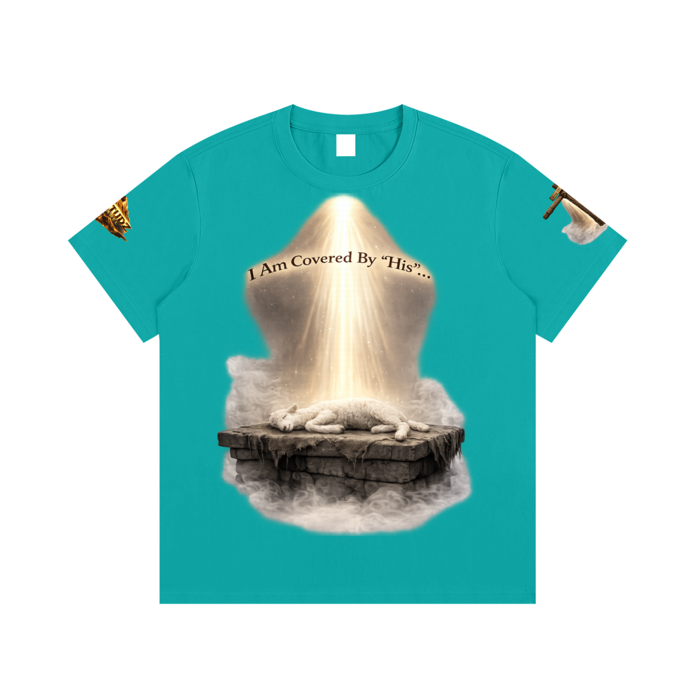 Unisex I Am Covered Tee – Angel Statue Graphic