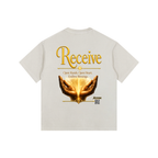 "Believe" Vintage Washed Oversized Cotton T-Shirt