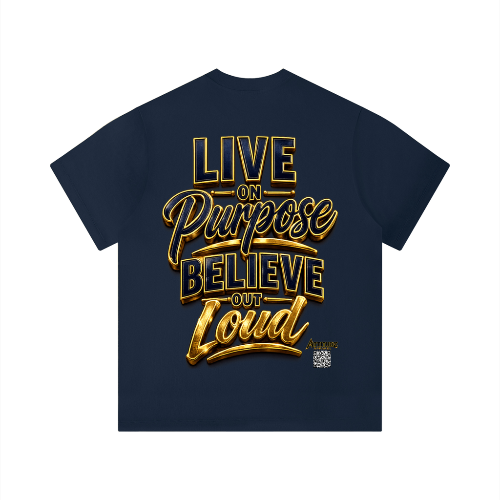 "Purpose Plan" Unisex Solid Color Regular Fit T-Shirt