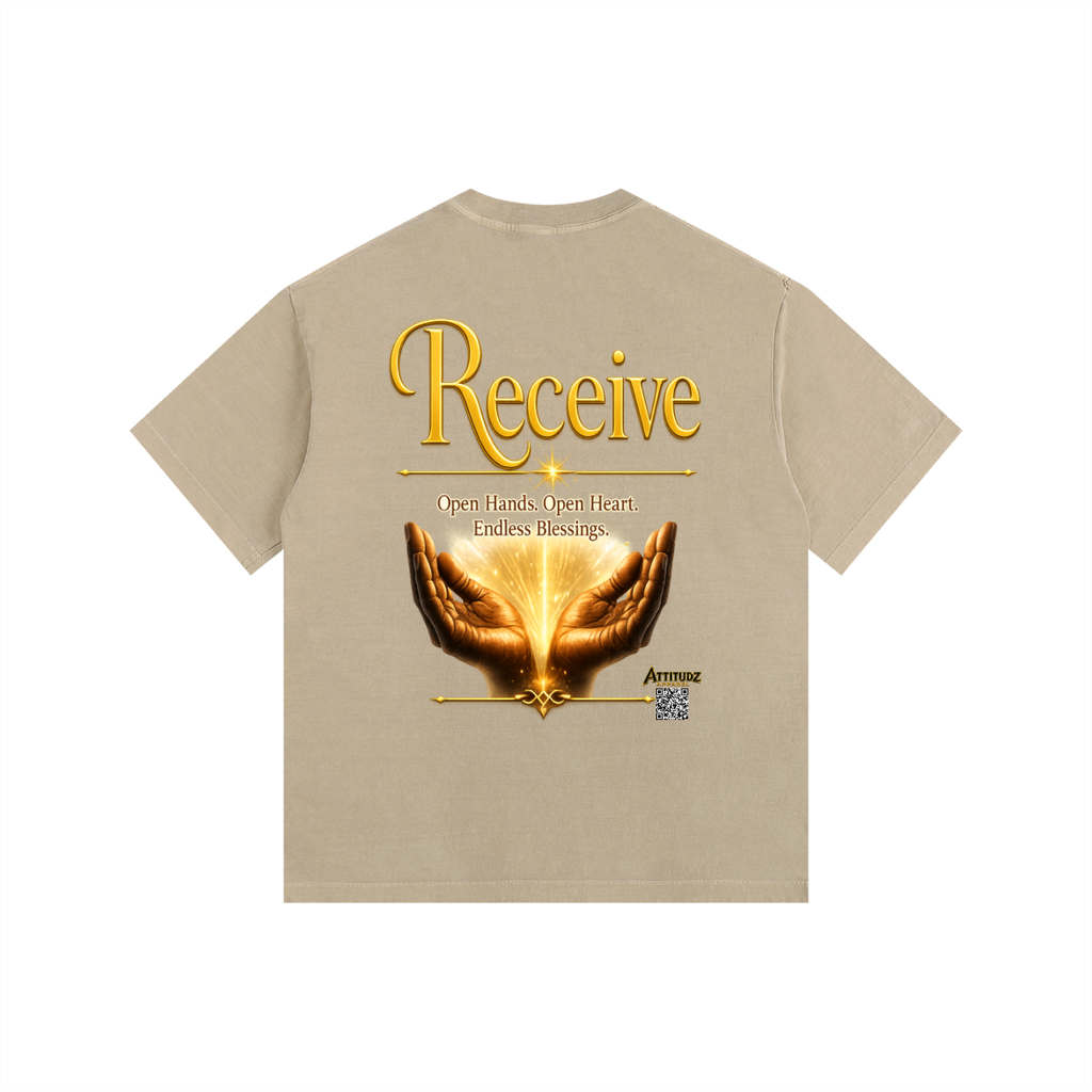 "Believe" Vintage Washed Oversized Cotton T-Shirt