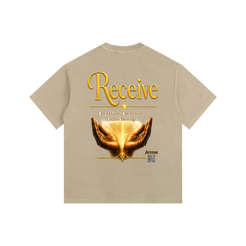 "Believe" Vintage Washed Oversized Cotton T-Shirt