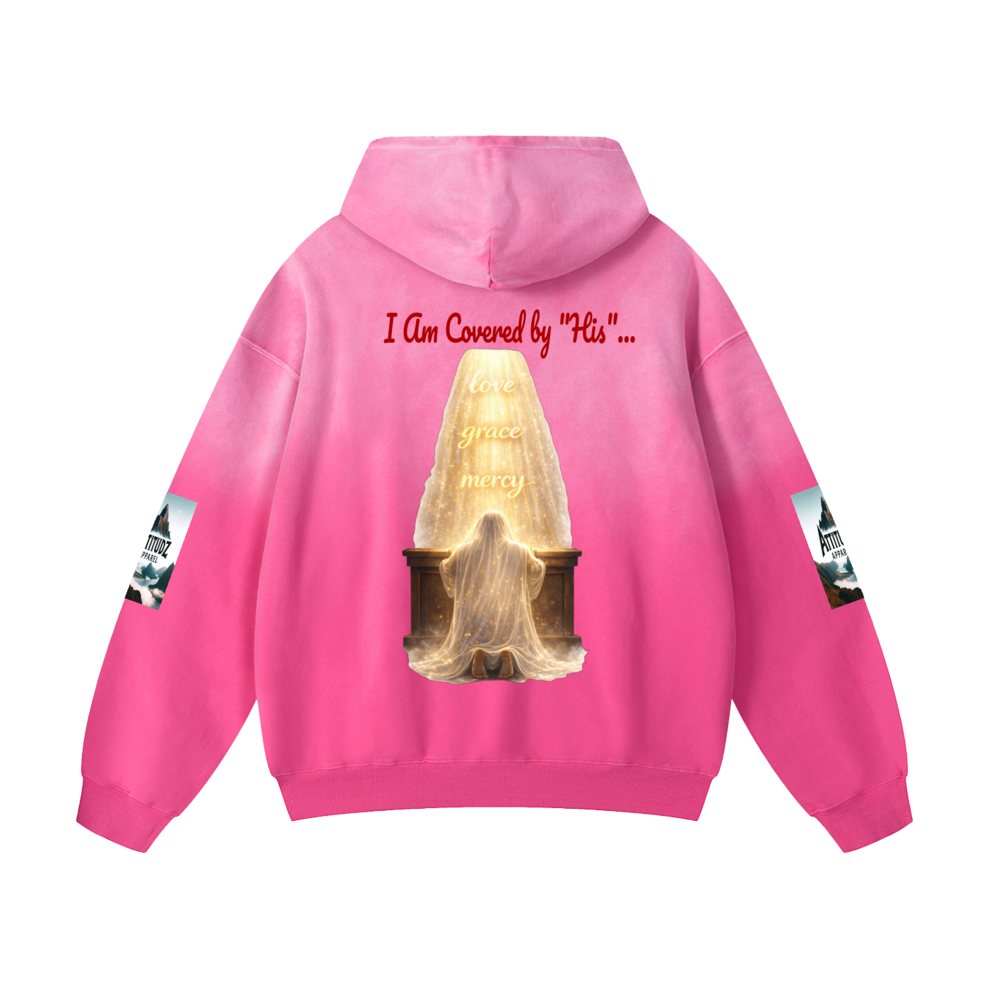 Unisex "No Weapon" Heavyweight Sunfade Oversized Hoodie