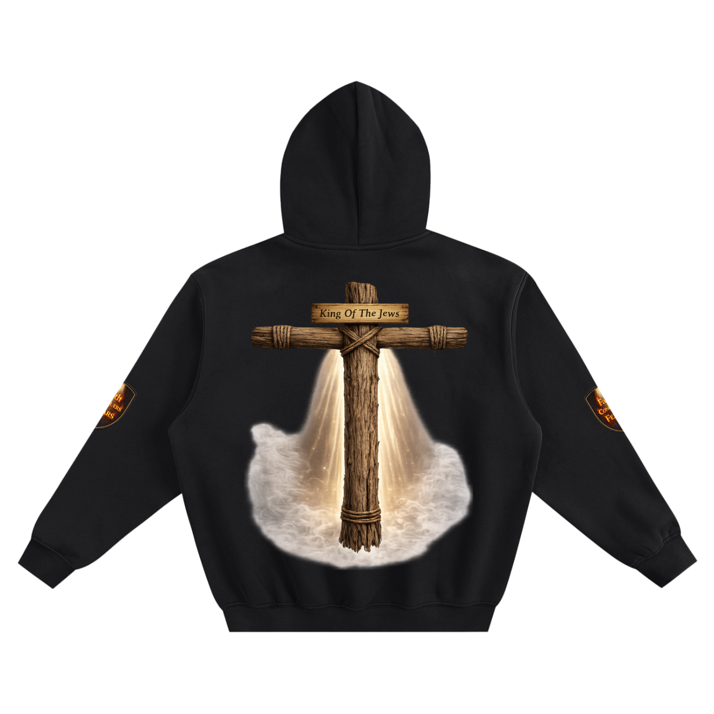 Men's "Forged In Fire" Fleeced Boxy Hoodie
