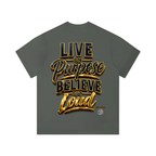 "Purpose Plan" Unisex Solid Color Regular Fit T-Shirt