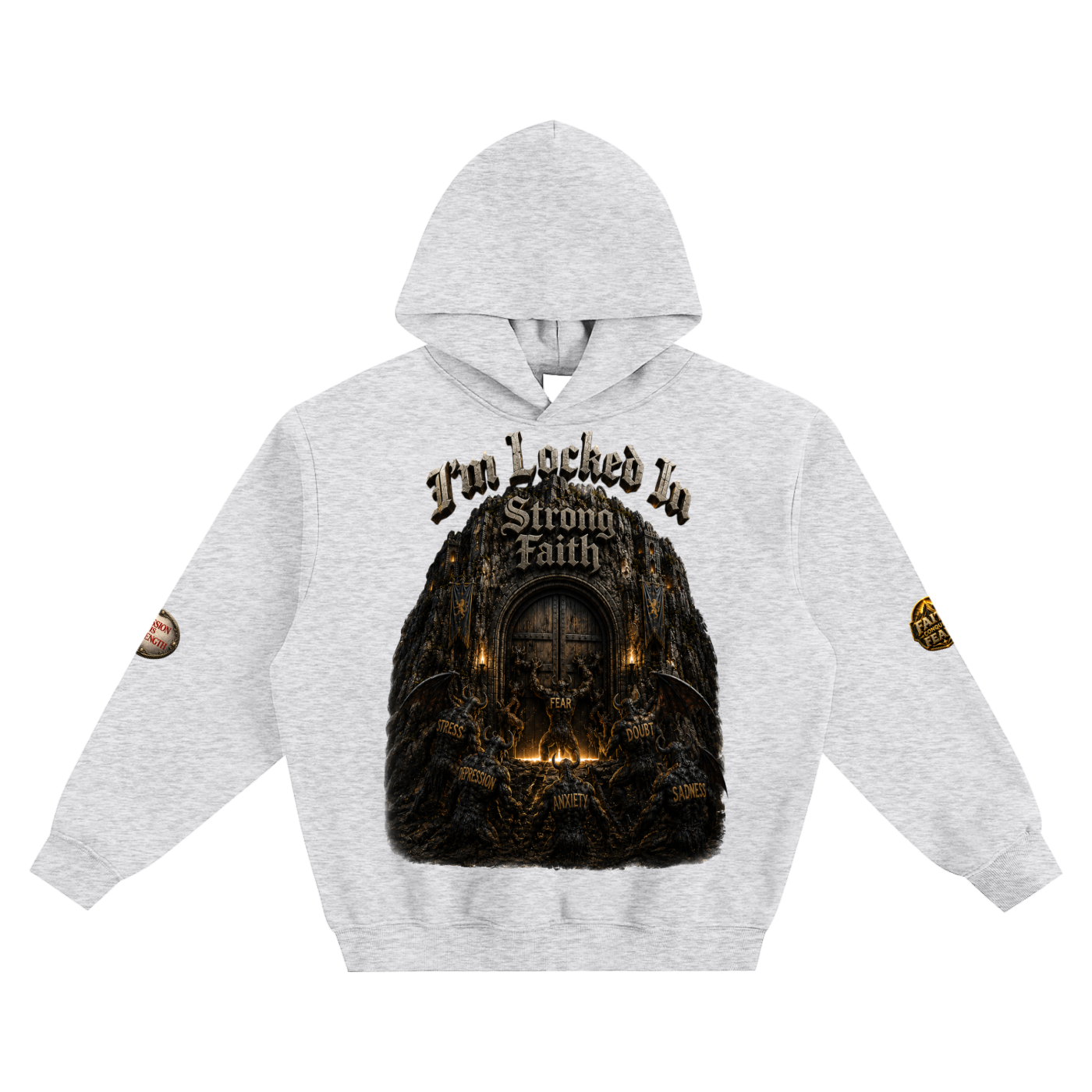 “Locked in” Fleeced Boxy Hoodie