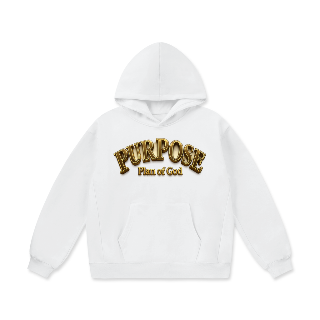 "Purpose" Oversize Heavyweight Fleece Hoodie