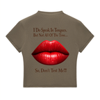 Women's The Tongue Essential Slim Fit Mock Neck T-Shirt