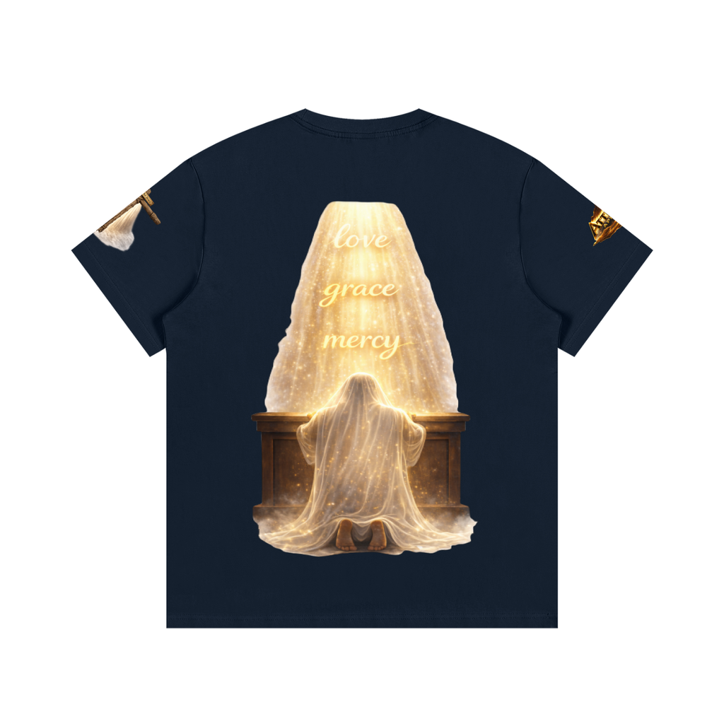 Unisex I Am Covered Tee – Angel Statue Graphic