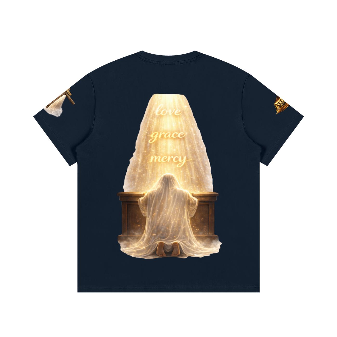 Unisex I Am Covered Tee – Angel Statue Graphic