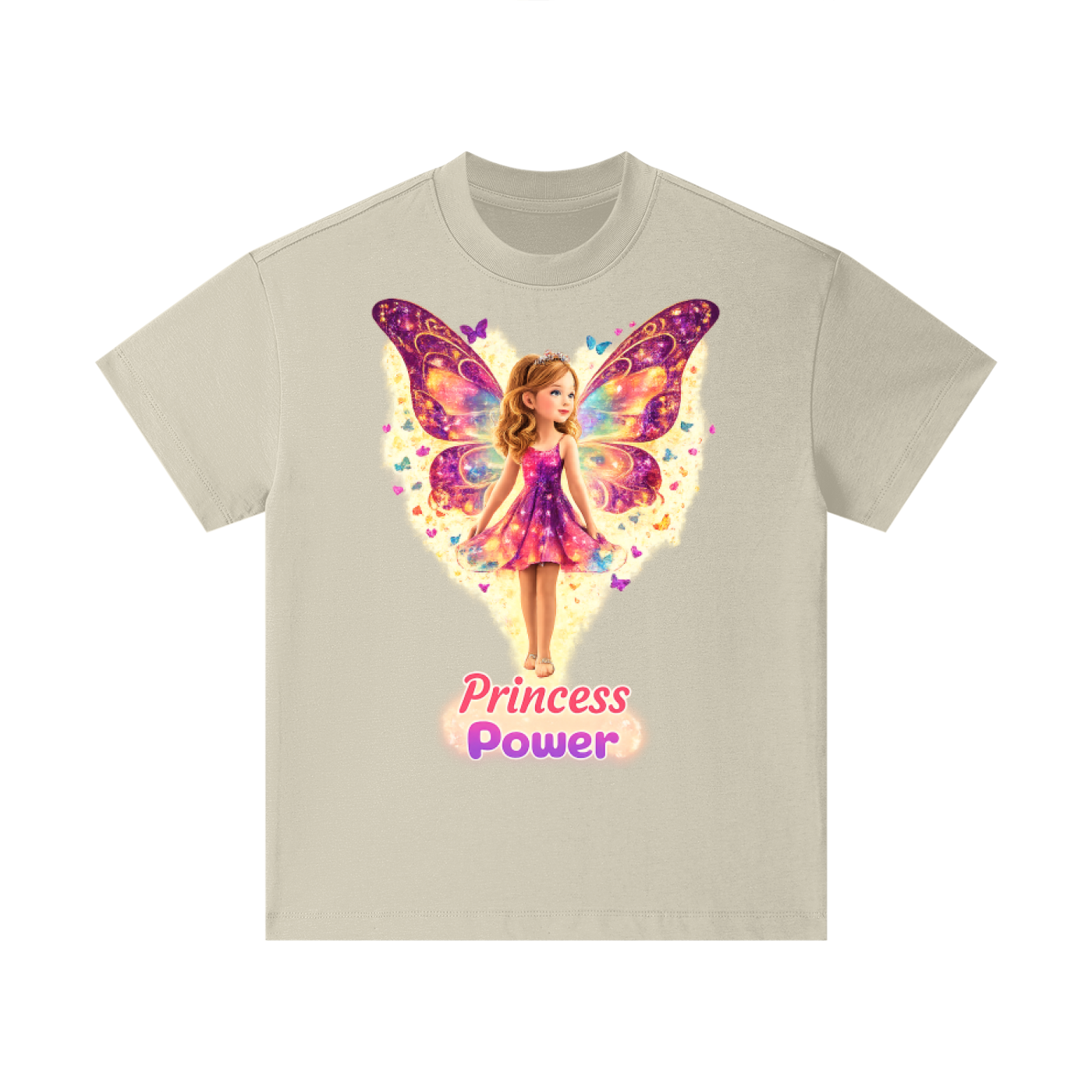 Girl's Princess Power T-Shirt – White Fairy Design