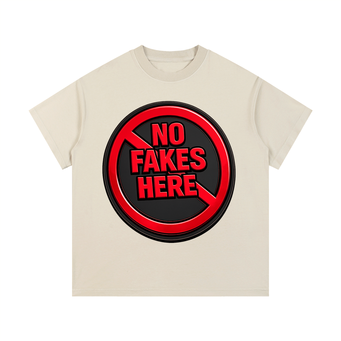 Unisex “No Fakes” Vintage Wash Cotton T-Shirt