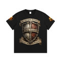 Unisex No Weapon Tee – Shield Graphic