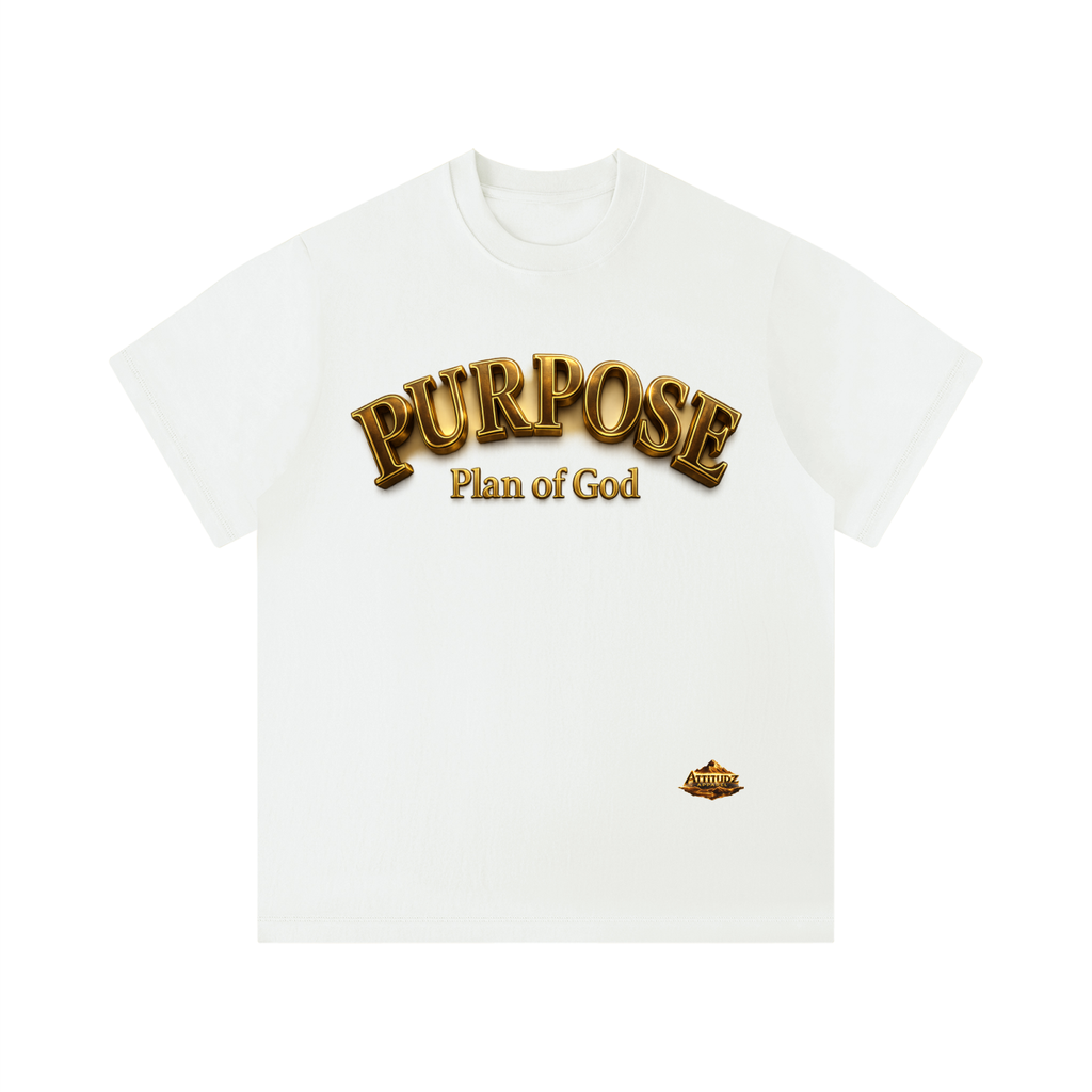 "Purpose" Unisex Solid Color Regular Fit T-Shirt