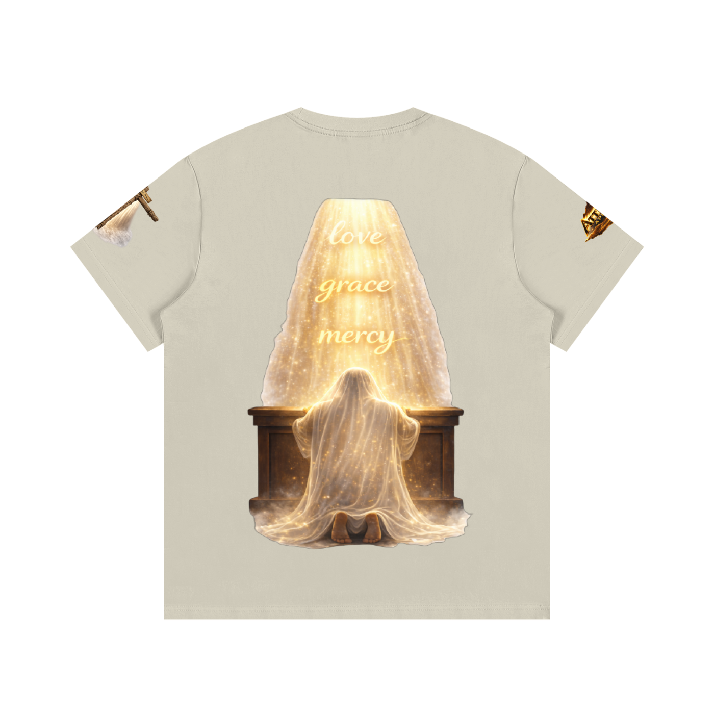 Unisex I Am Covered Tee – Angel Statue Graphic
