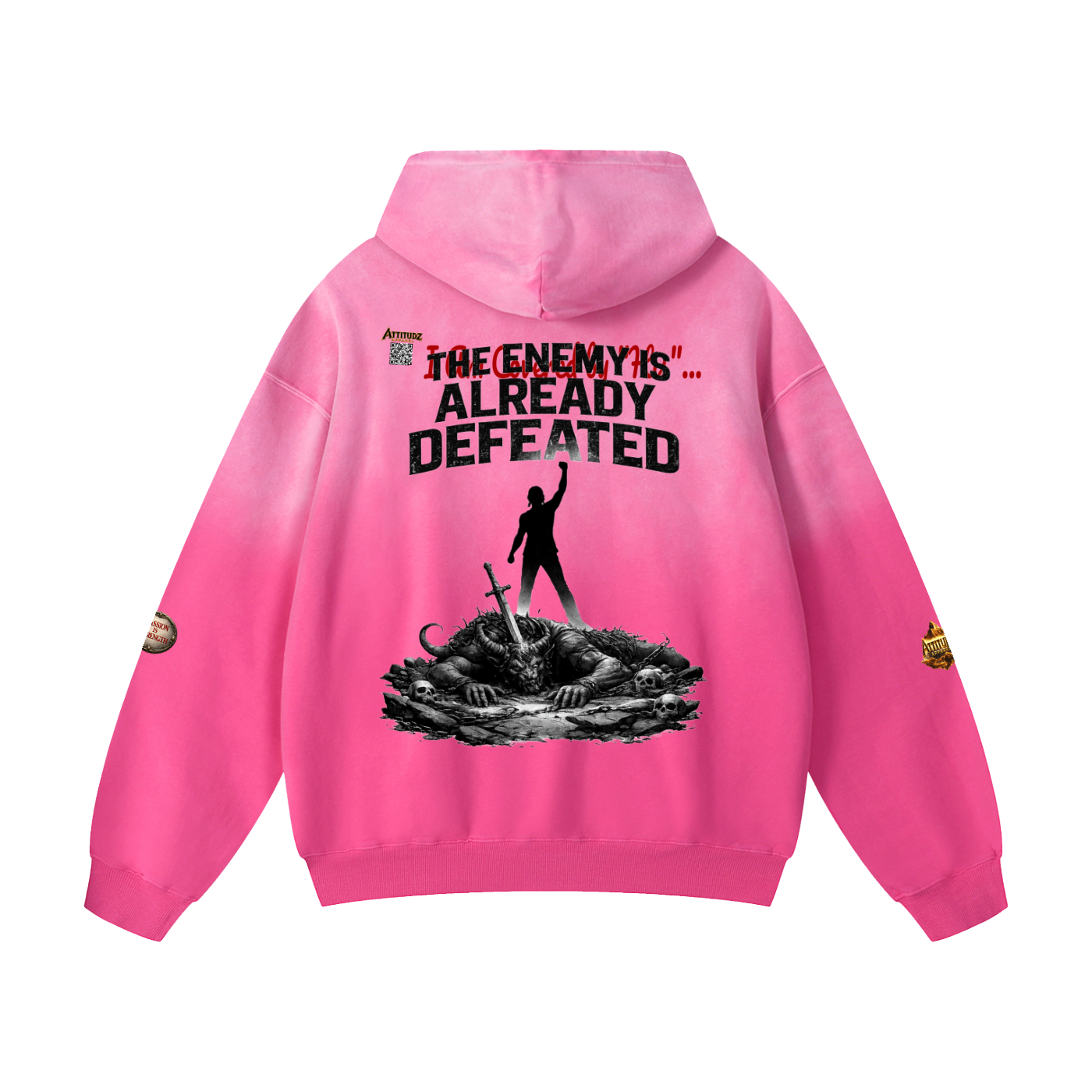 No Weapon Heavyweight Sunfade Oversized Hoodie