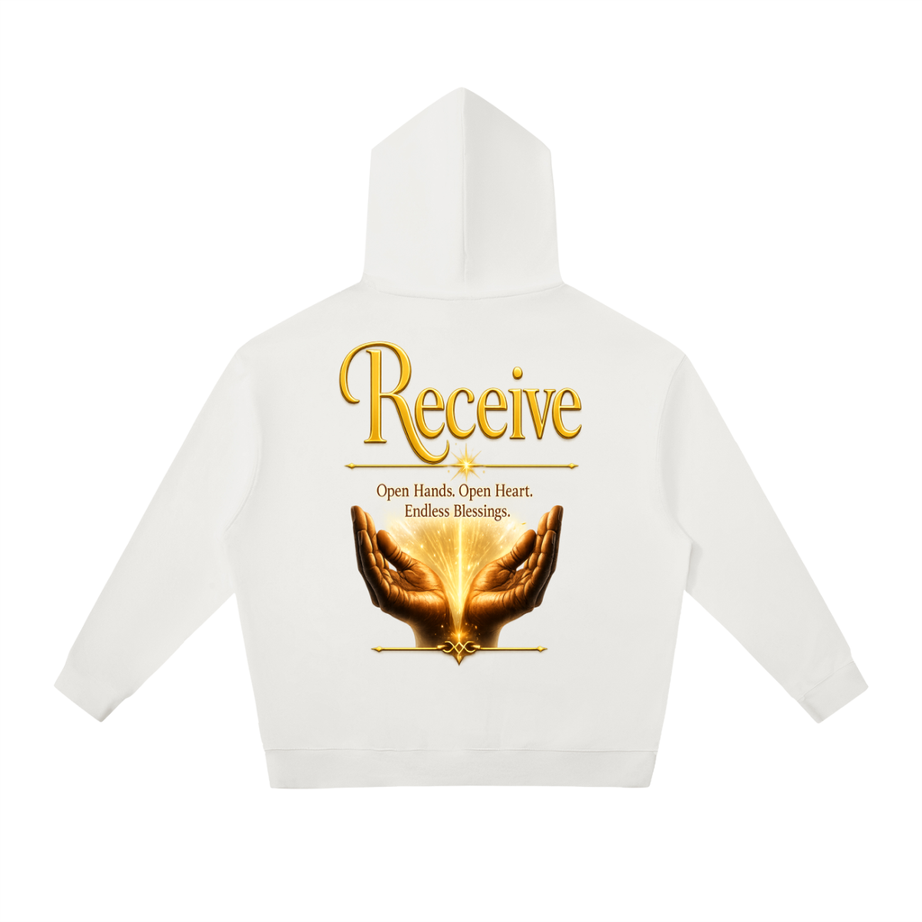 "Believe and Receive" Unisex Relaxed Pullover Hoodie