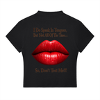 Women's: The Tongue, Essential Slim Fit Mock Neck T-Shirt