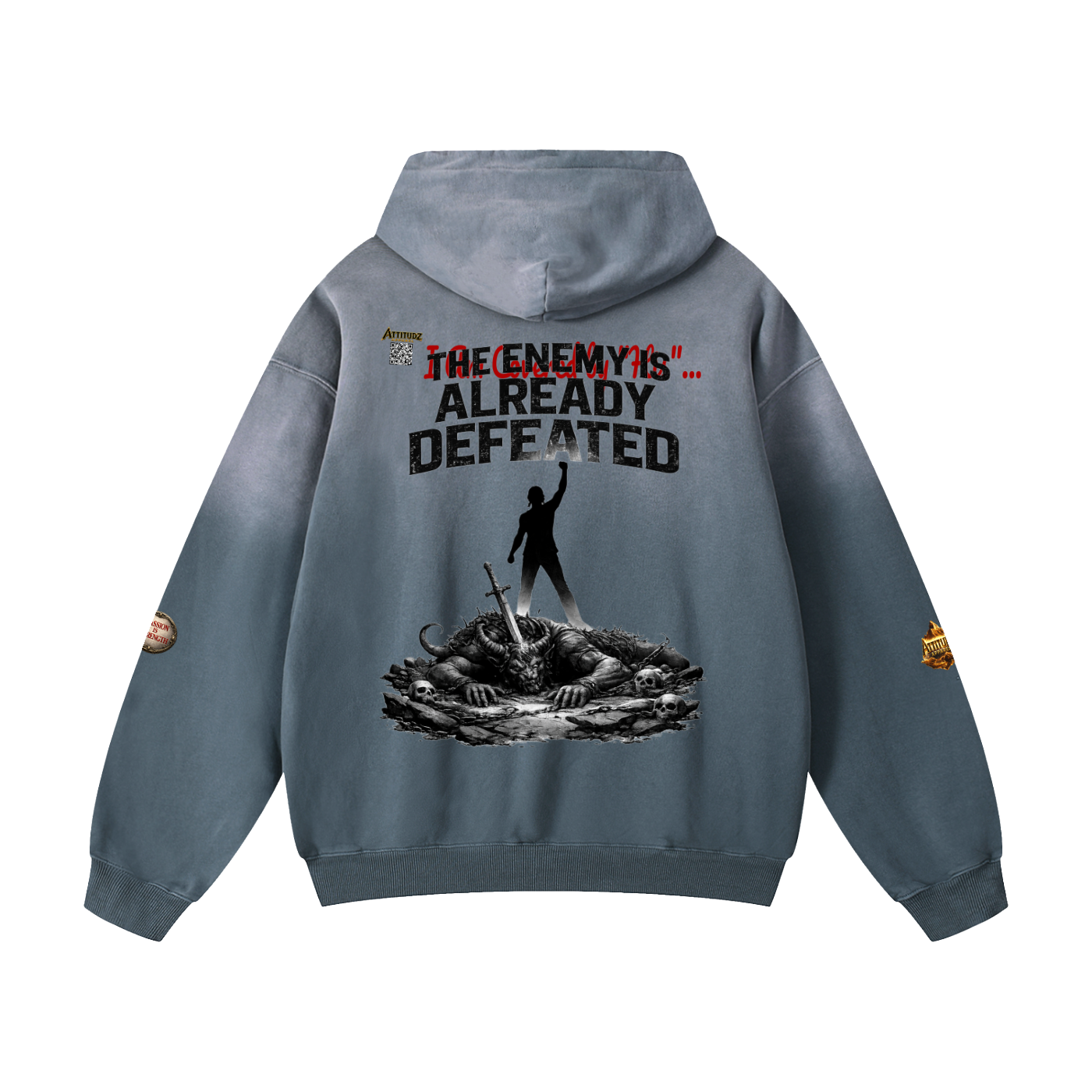 No Weapon Heavyweight Sunfade Oversized Hoodie