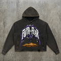 Faith or Fear – Unisex Frayed Hem Hoodie