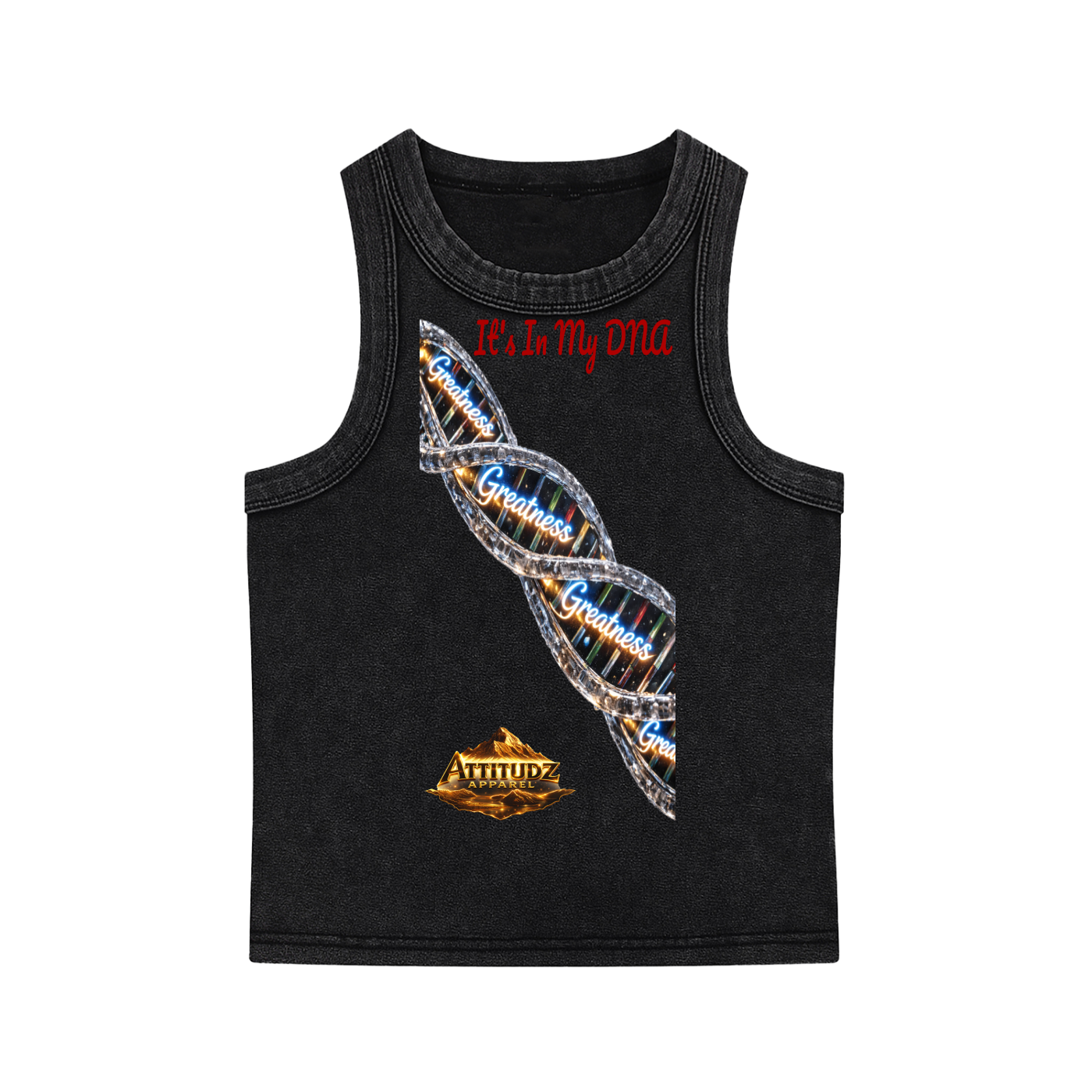 Woman's "Greatness" Snow Washed Tank – Street Graphic