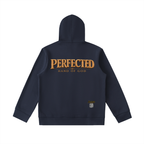"Perfected" Essential Heavyweight High Neck  Zip-Up Hoodie
