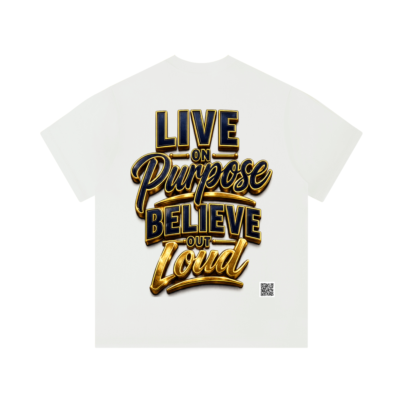 "Purpose" Unisex Solid Color Regular Fit T-Shirt