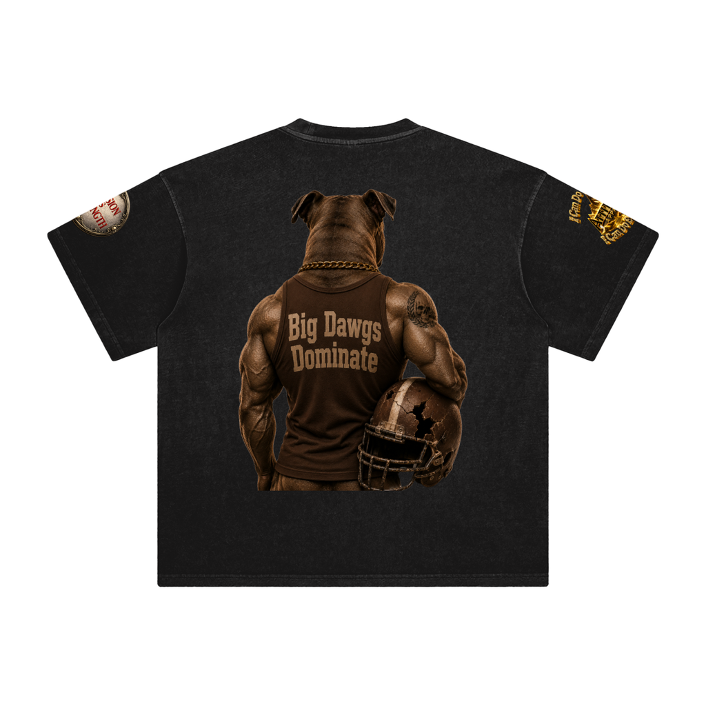 "I Play Ruff" Enzyme Washed T-Shirt