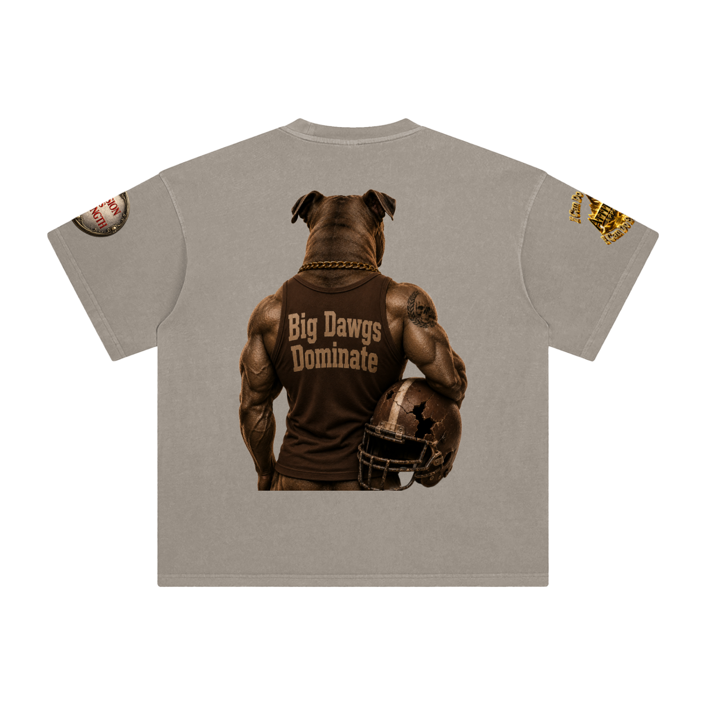 "I Play Ruff" Enzyme Washed T-Shirt