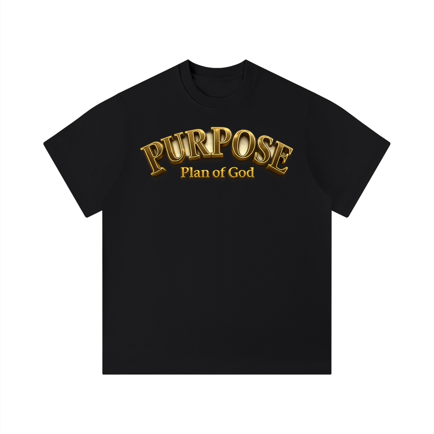 "Purpose Plan" Unisex Solid Color Regular Fit T-Shirt