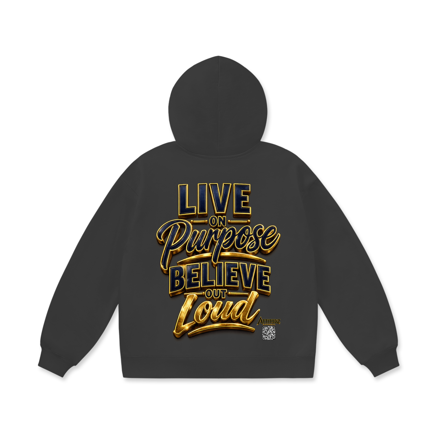 "Purpose" Oversize Heavyweight Fleece Hoodie