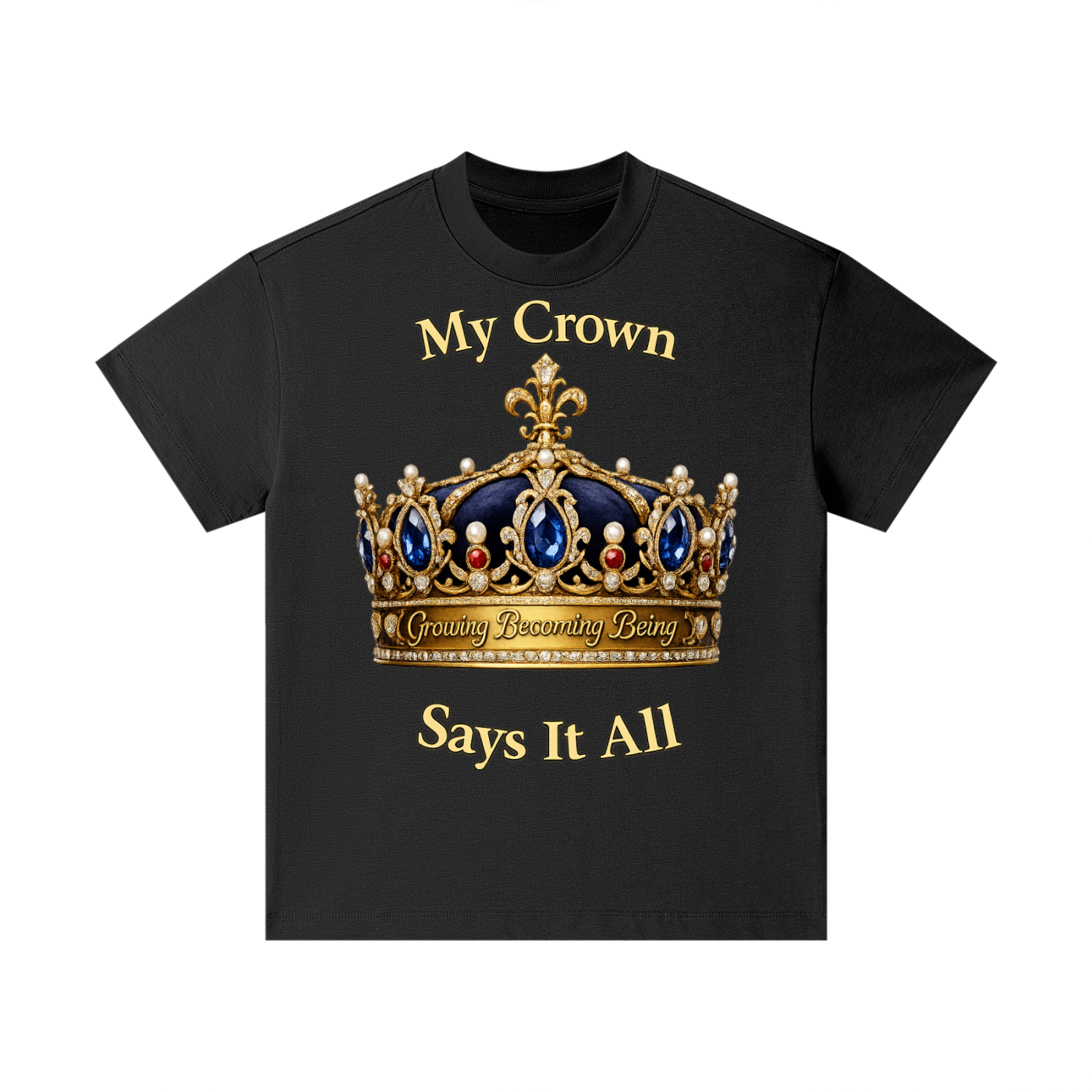 Boy’s “My Crown” Essential Cotton T-Shirt