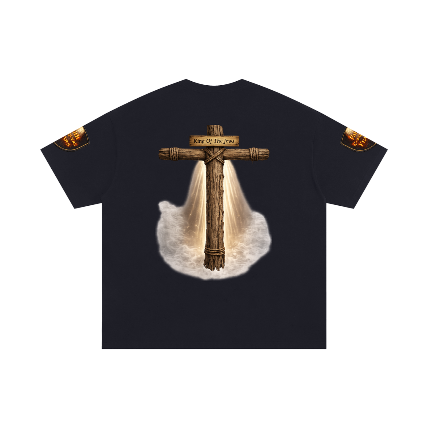 Men's "Forged In Fire" Oversized Cotton T-Shirt