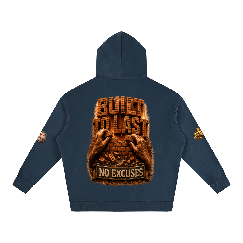 "Built Different" Oversize Fleeced Hoodie
