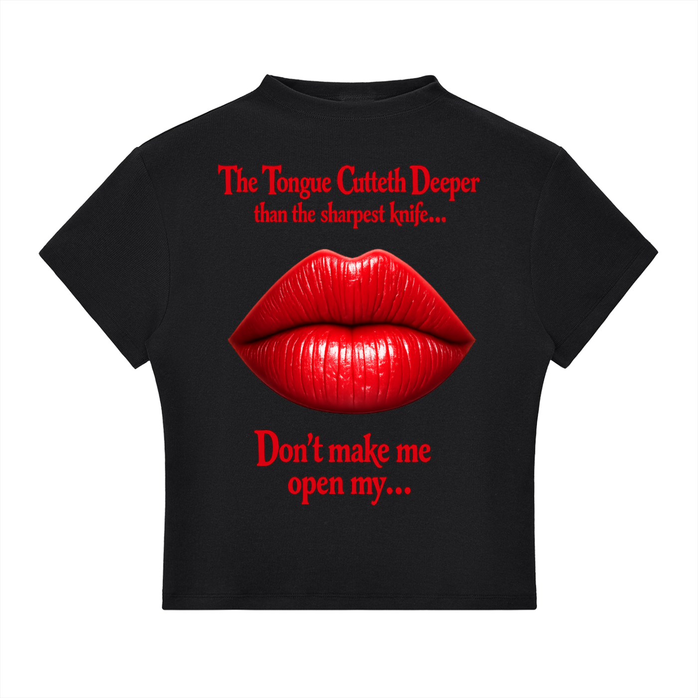 Women's The Tongue Essential Slim Fit Mock Neck T-Shirt