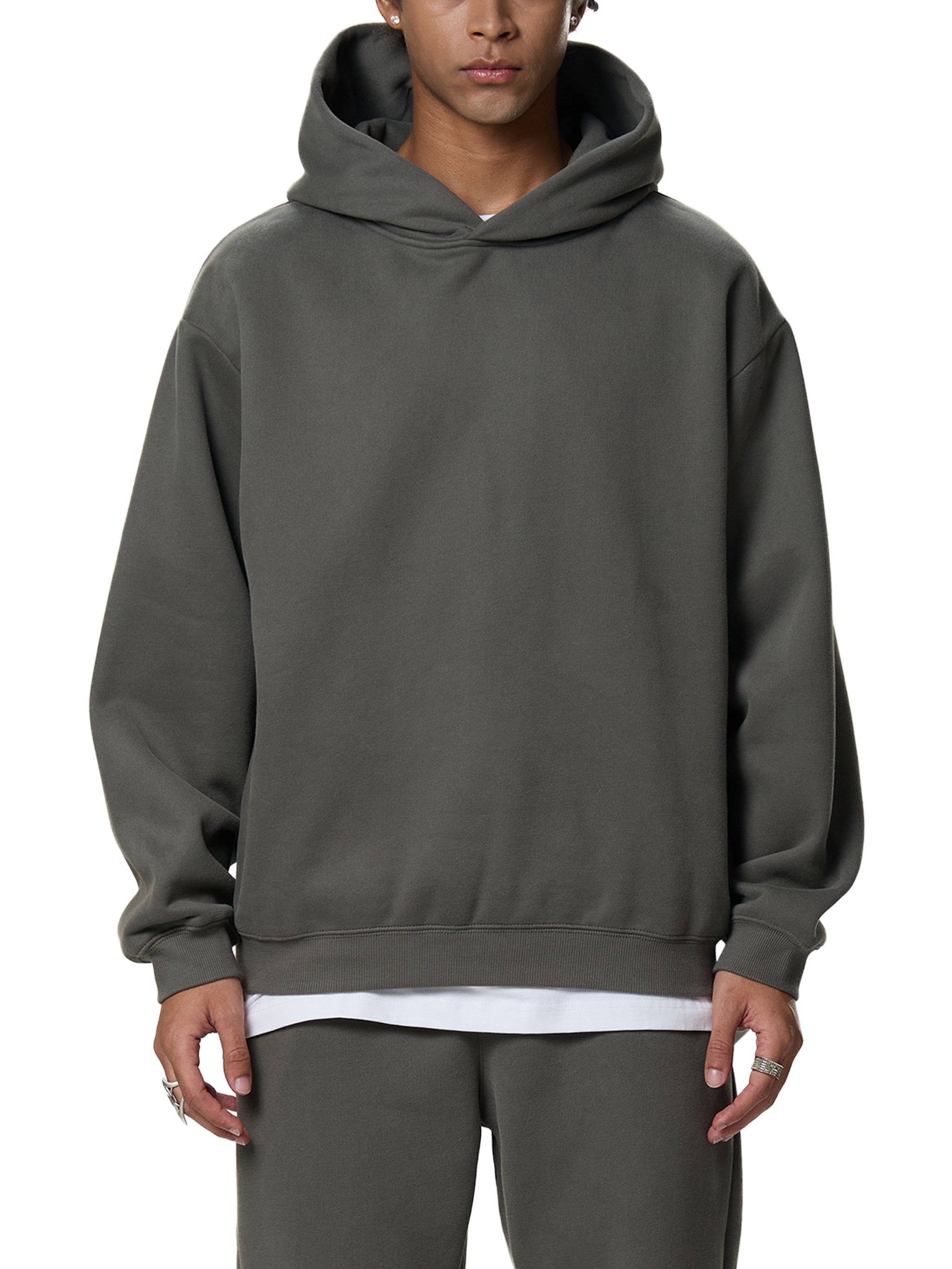 Men's "Forged In Fire" Fleeced Boxy Hoodie