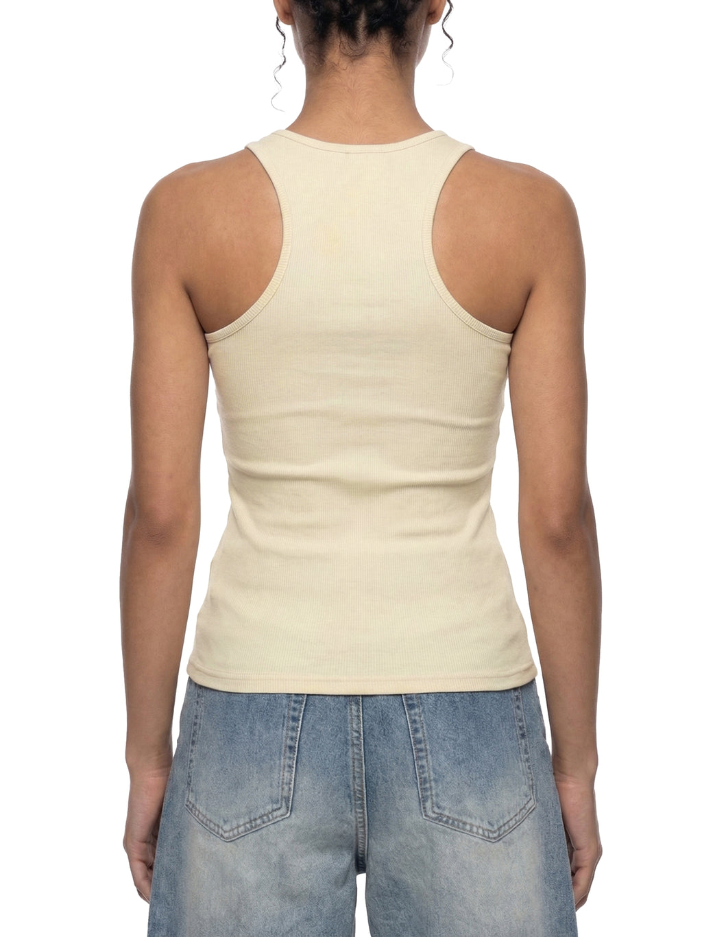Women's" Slim Fit Ribbed Racerback Tank – Heart Graphic