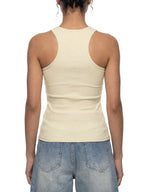 Women's" Slim Fit Ribbed Racerback Tank – Heart Graphic