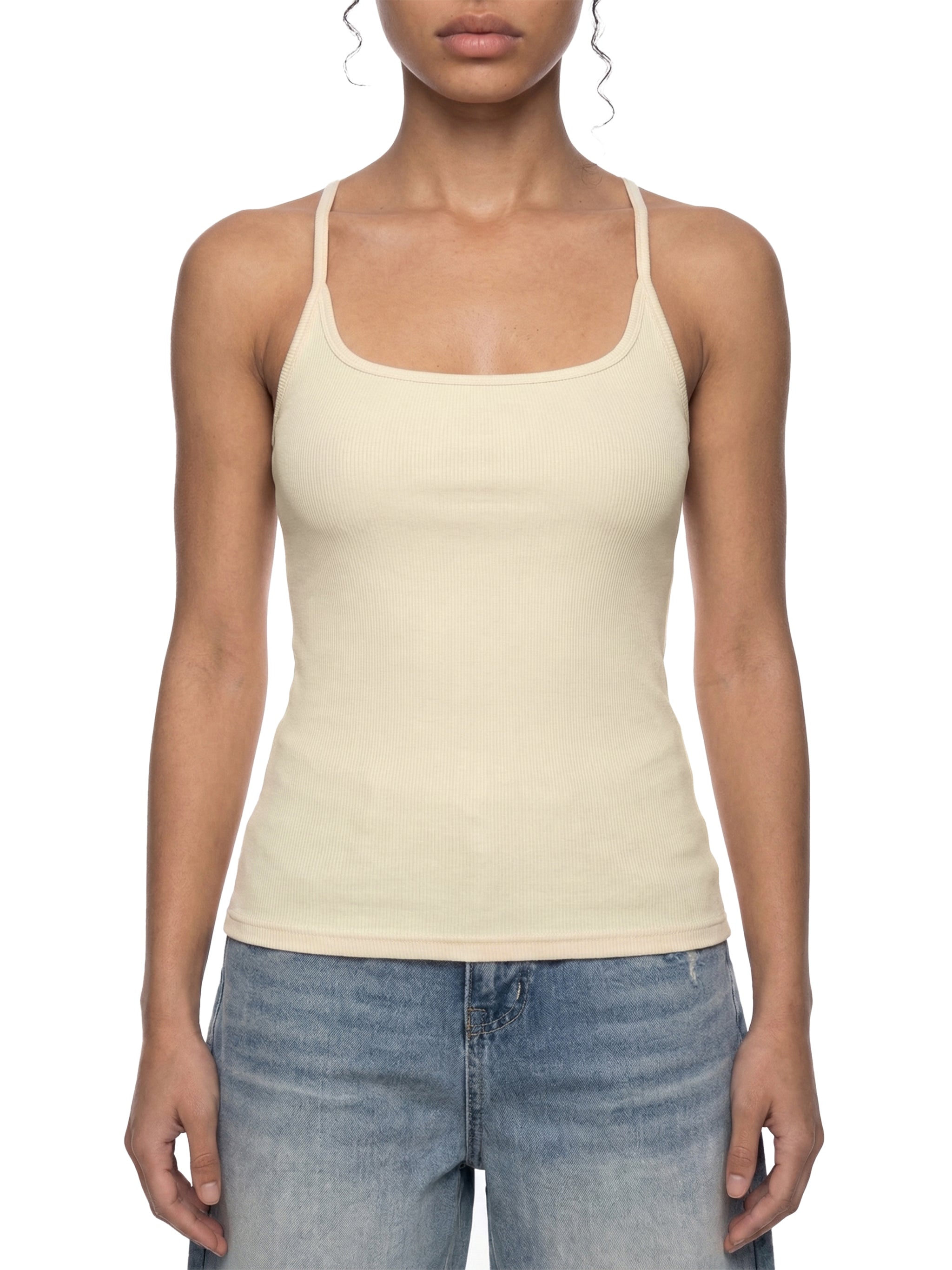 Women's" Slim Fit Ribbed Racerback Tank – Heart Graphic