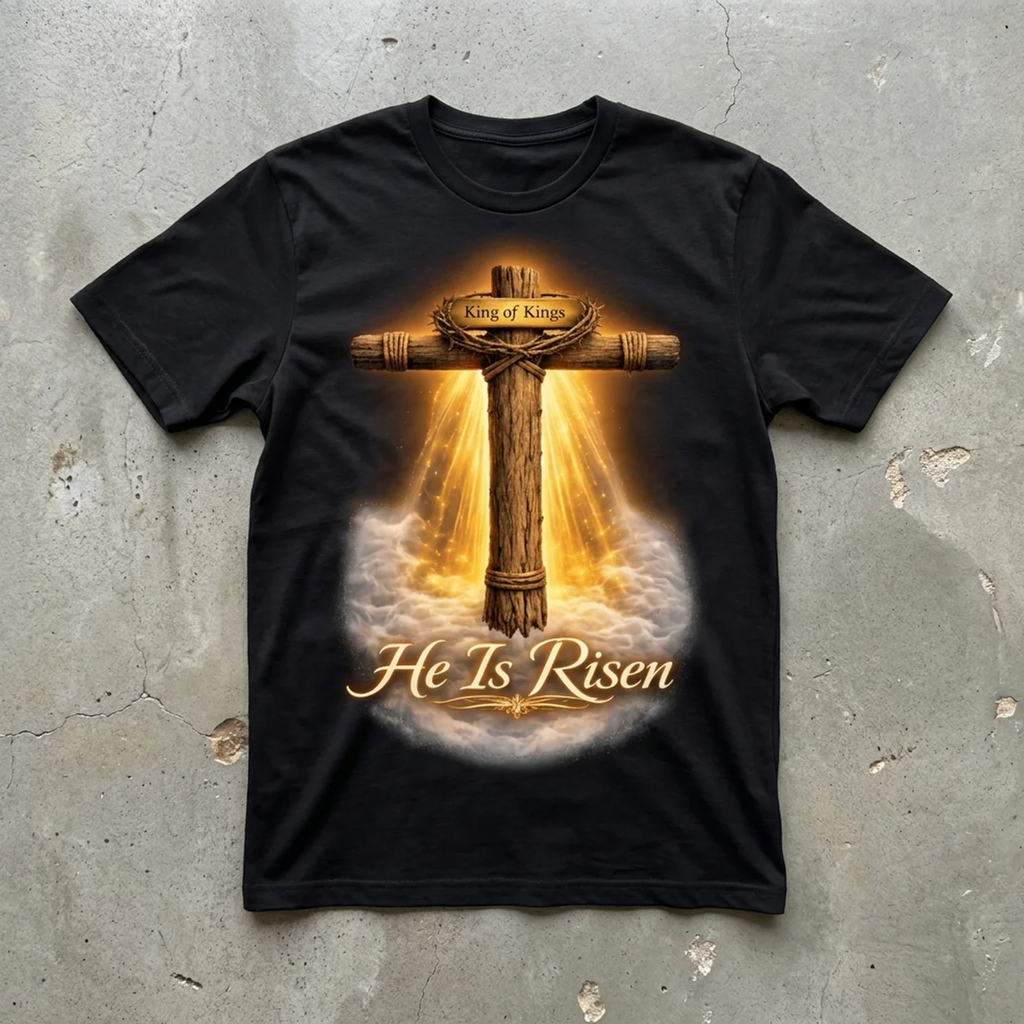 He Is Risen – Unisex Oversized Tee