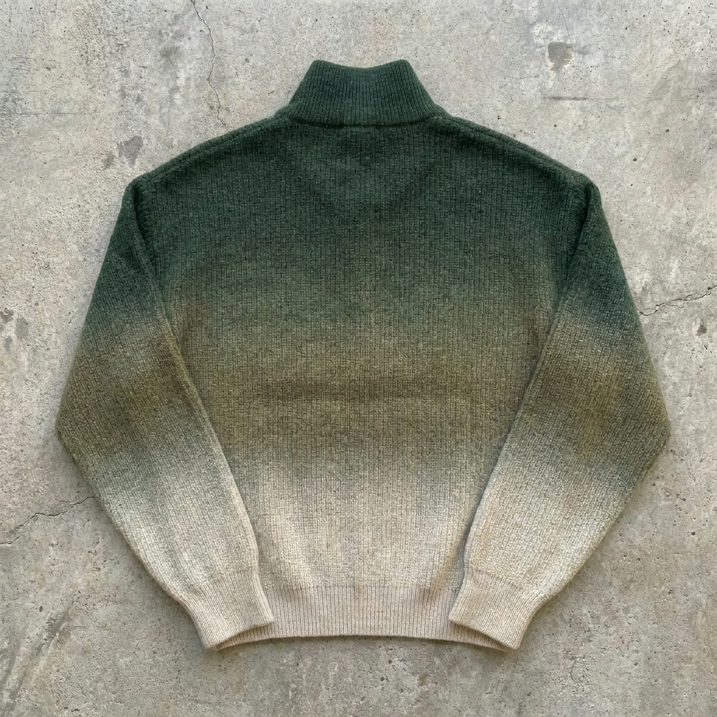 Renewed Path - Forest Fade Quarter Zip Sweater