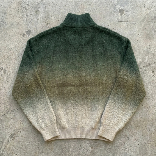 Renewed Path - Forest Fade Quarter Zip Sweater