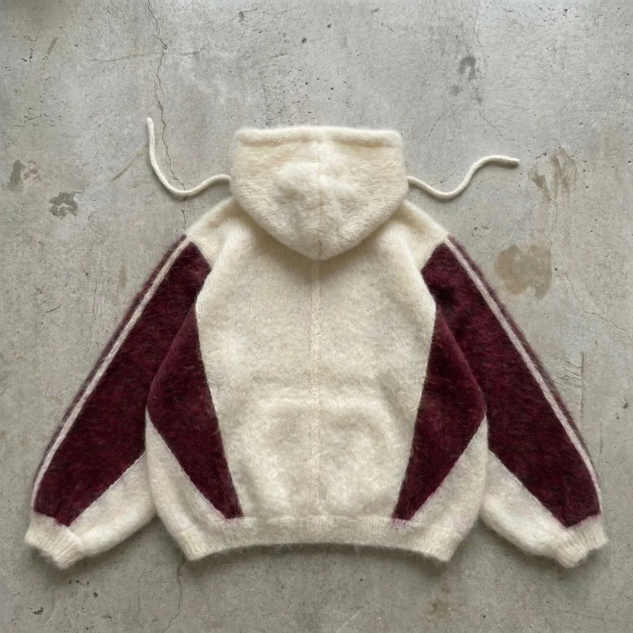 Fearless – Textured Contrast Knit Hoodie