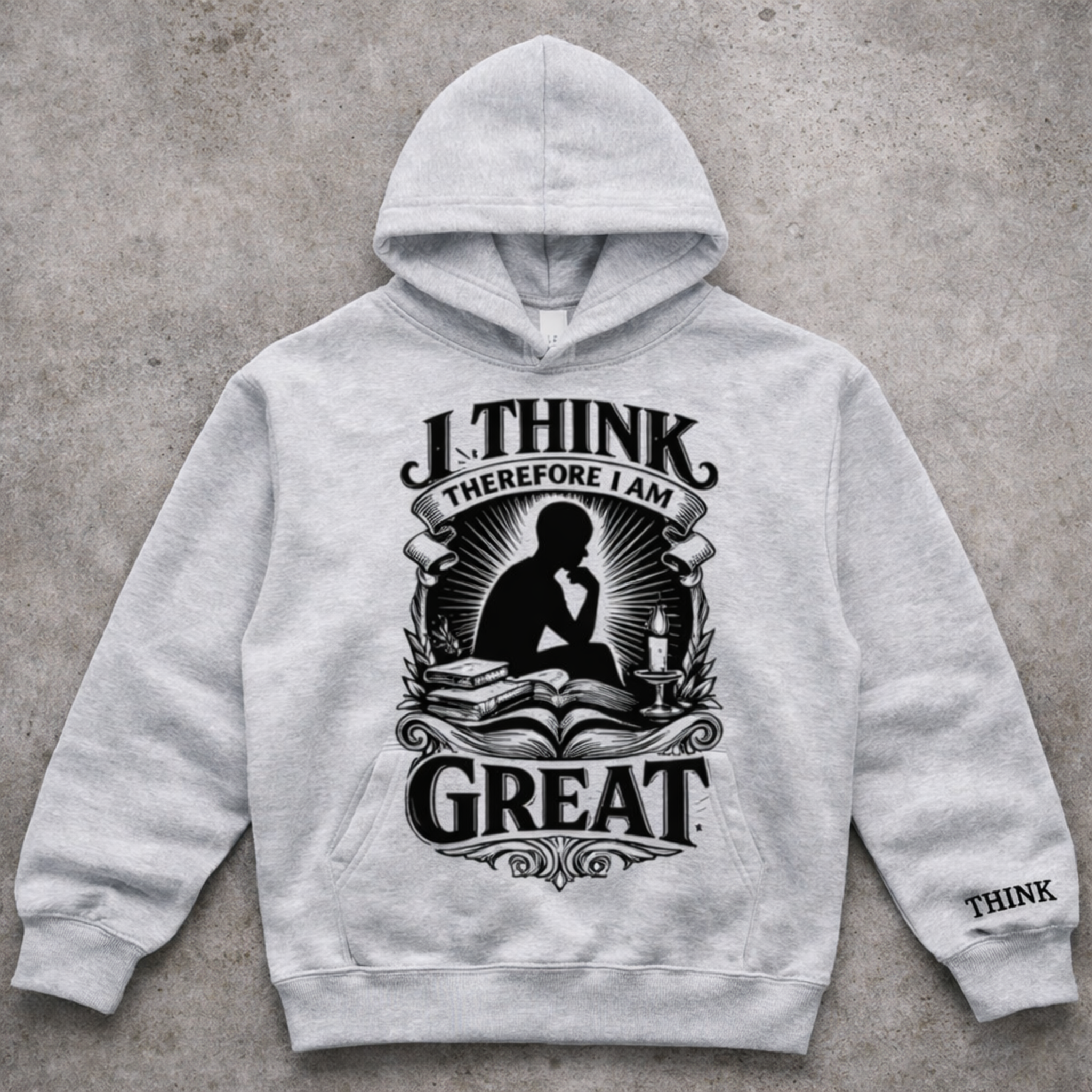 “I Think. Therefore I Am Great.” Hoodie