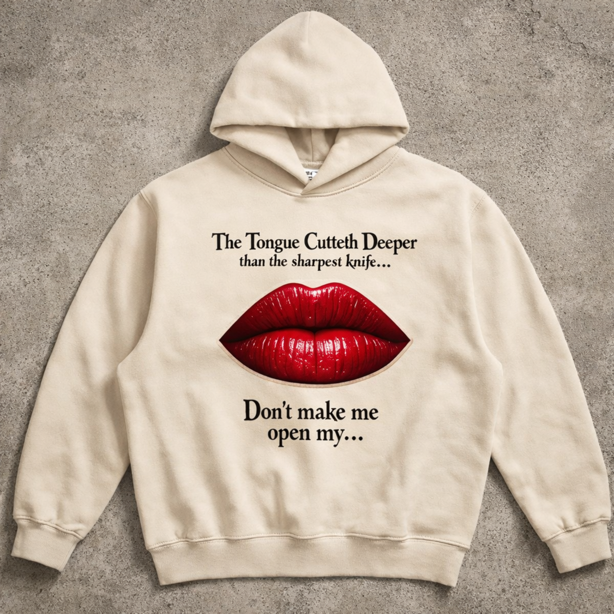 “The Tongue Cuts Deeper” Hoodie